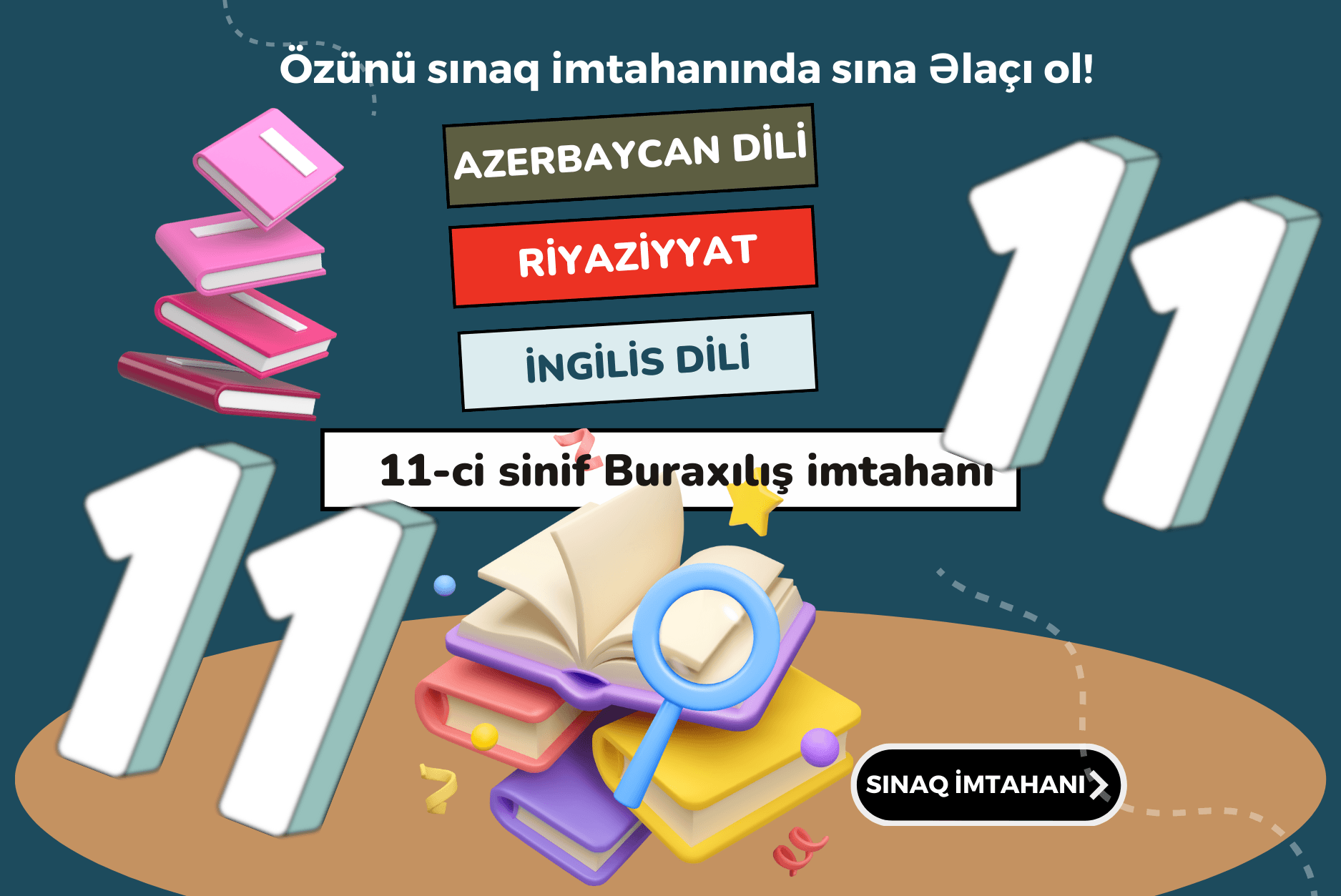 11-ci sinif buraxılış imtahanın ilk sınağı
