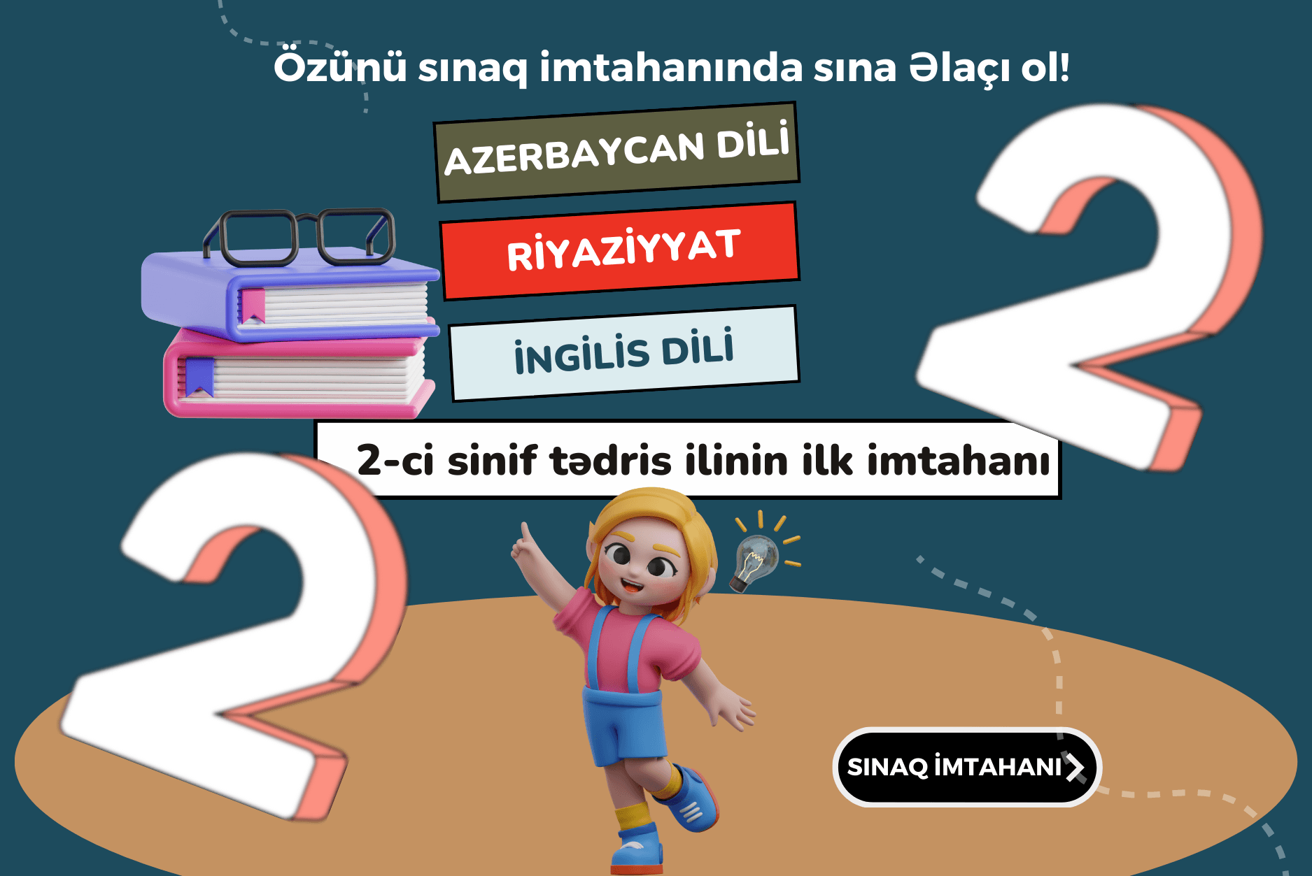2-ci sinif tədris ilinin ilk sınaq imtahanı