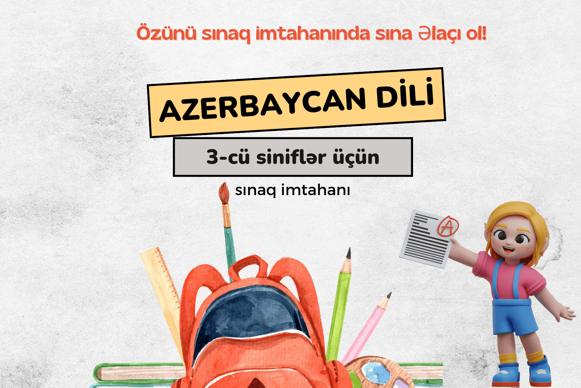 3-cü sinif Azerbaycan dili